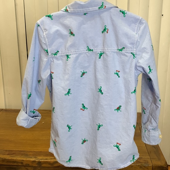 OSHKOSH Bgosh Boys Button Down Dinosaur Size: 5T - Picture 5 of 6